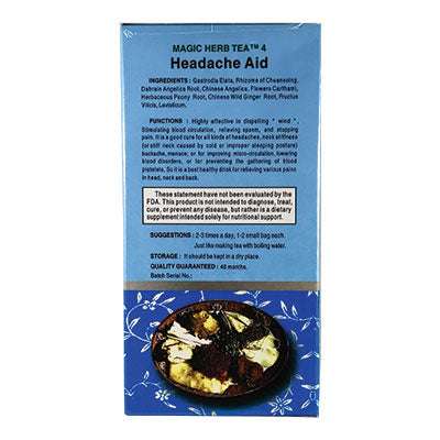 Headaches | Magic 4 Headache Aid Herbal Tea | shoprootandspringoods.com