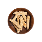 Image for root + spring's premium raw herb american ginseng or xi yang shen (hua qi shen) out of the bag
