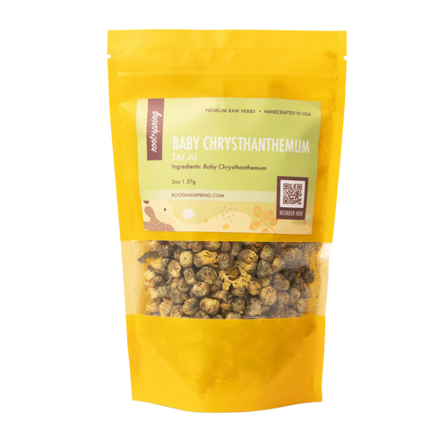 Image for root + spring's premium raw herb baby chrysanthemum or tai ju.
