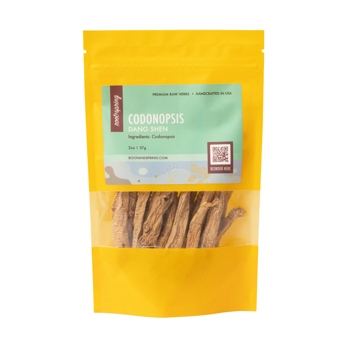 Image of root + spring's premium raw herb codonopsis or dang shen.