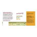 image of the label with ingredients, suggested use of Hawthorn Berry (Shan Zha Tang) | Herbal Tincture root+spring