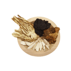 Image of ingredients for root + spring's Chinese herbal soup mix for women.