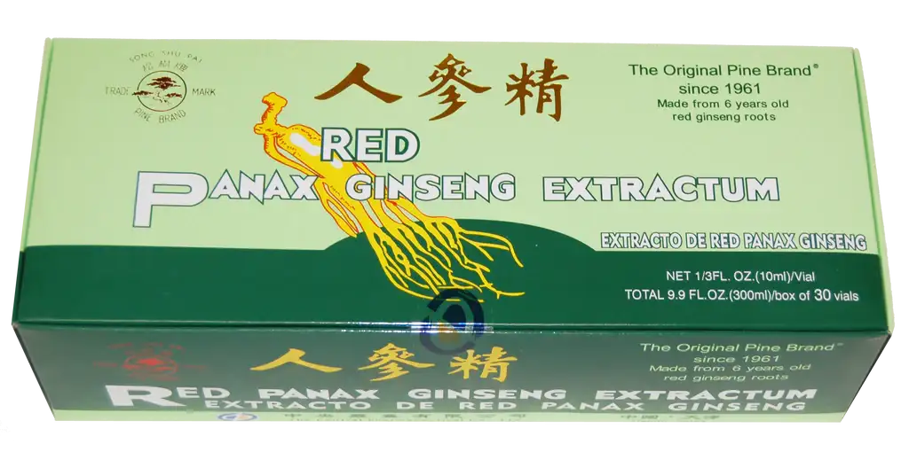 Pine Brand Red Panax Ginseng Extract with Alcohol, 30x10cc