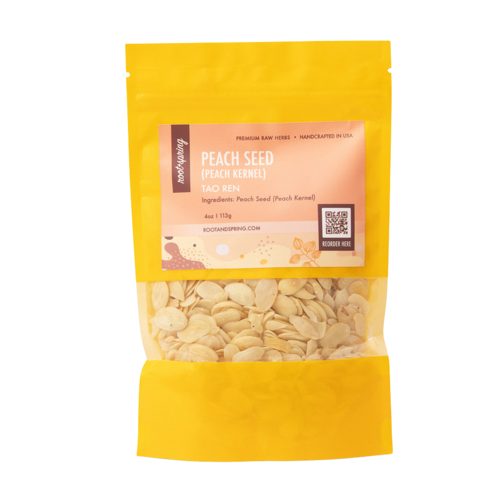 Image for root + spring's premium raw herb peach seed (peach kernel) or tao ren.