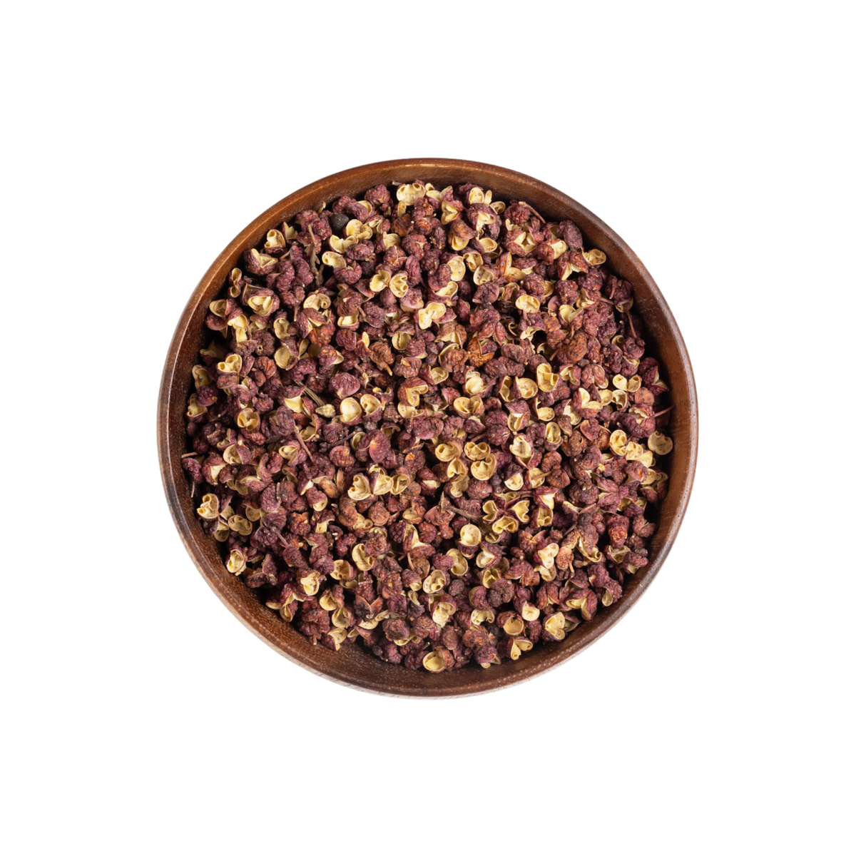 Image for root + spring's premium raw herb prickly ash (szechuan/sichuan pepper) or chuan jiao (hua jiao) out of the bag.