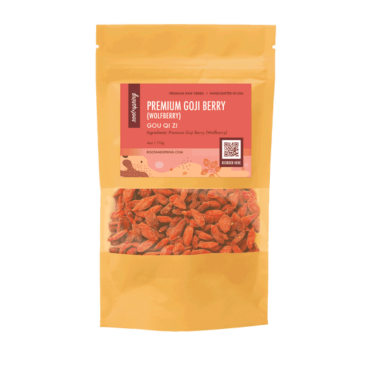 Image for root + spring's remium raw herb goji berry (wolfberry) or gou qi zi.