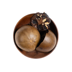 Image for root + spring's premium raw herb siraitia grosvenorii (monk fruit) or luo han guo out of the bag.
