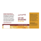 Label with Ingredients, Suggested Use, and Precautions for root + spring Left Side Replenishing Zuo Gui Tang Chinese herbal tincture.