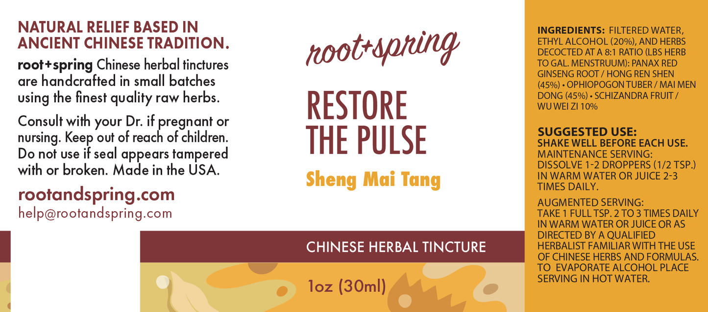 Restore the Pulse Decoction (Sheng Mai Tang) | Herbal Tincture