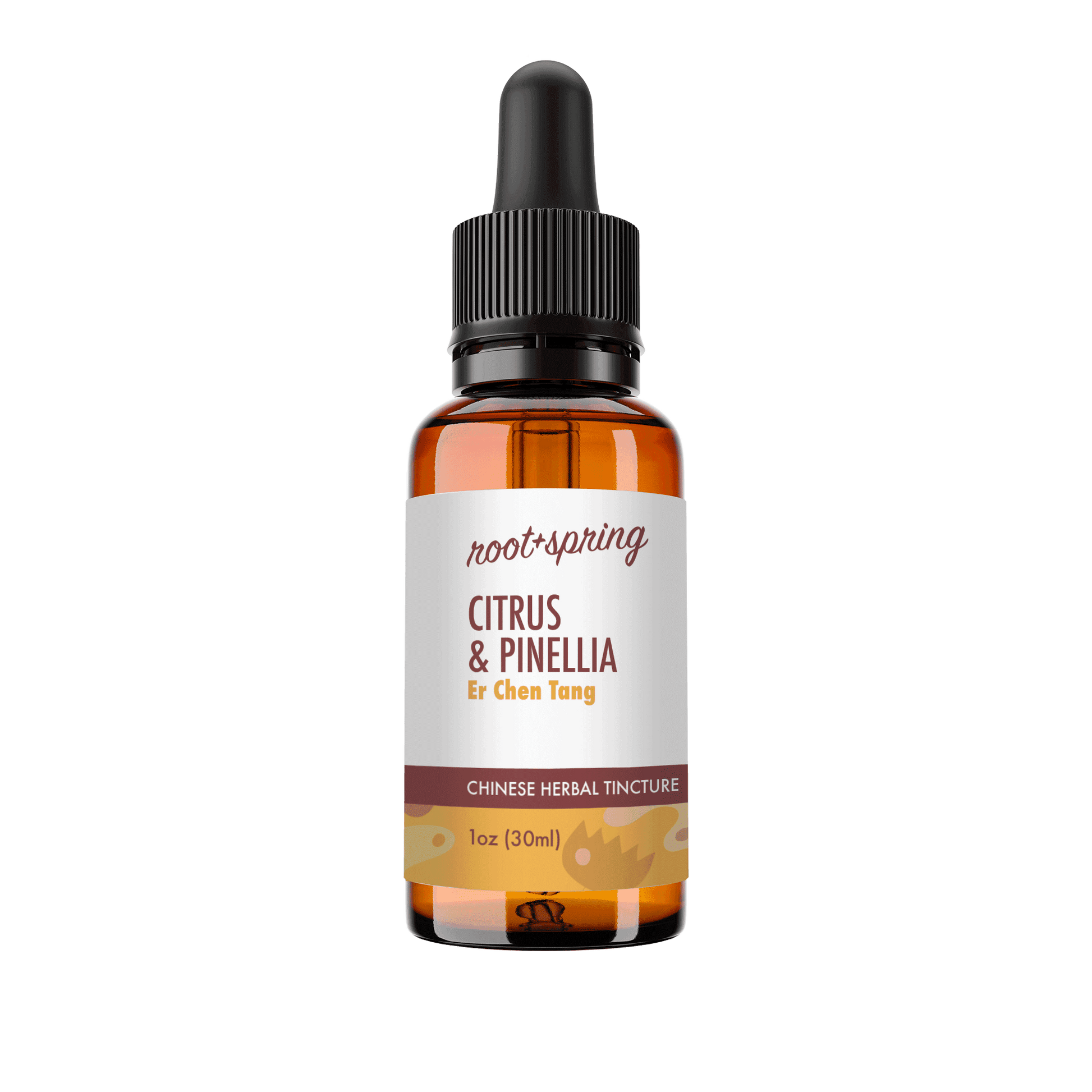 image of the bottle of Citrus & Pinellia (Er Chen Tang) Herbal Tincture by root+spring