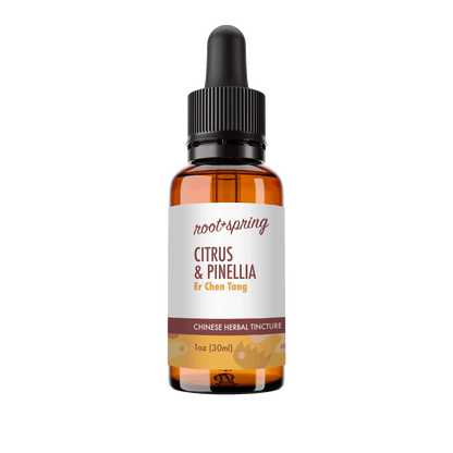 image of the bottle of Citrus & Pinellia (Er Chen Tang) Herbal Tincture by root+spring