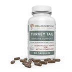 images of Turkey Tail Immune Support organic mushroom extract powder by Real mushrooms