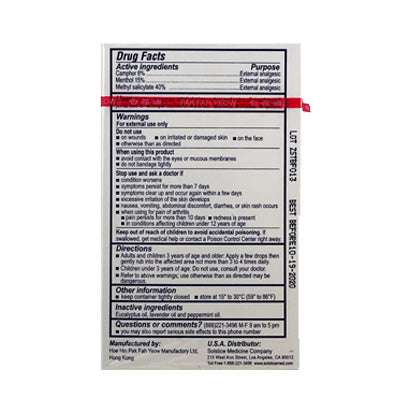 label of Pain Relief | White Flower Analgesic Balm | shoprootandspringoods.com