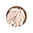 Image of root  + spring's premium raw herb white peony or bai shao out  of the bag.