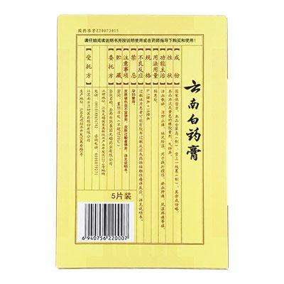 label of Injury Aid | Yunnan Baiyao Plasters | shoprootandspringoods.com
