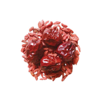 Image of ingredients for root + spring's  Goji Berries & Red Dates "Blood Revitalizer" Chinese Herbal Tea Mix.